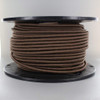 16/3 SJT-B BROWN Nylon Fabric Cloth Covered Lamp and Lighting Wire.