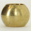 7/8in. Diameter Solid Brass Ball with 1/4ips. Slip Through Hole. Made in America