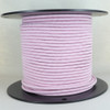 18/3 SVT-B White/Pink Zig-Zag Pattern Nylon Fabric Cloth Covered Pendant And Table Lamp Wire