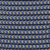 16/3 SJT-B Blue/Gold Hounds Tooth Pattern Nylon Fabric Cloth Covered Lamp and Lighting Wire.