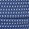 18/2 SPT2-B White/Blue Hounds Tooth Pattern Nylon Fabric Cloth Covered Lamp and Lighting Wire