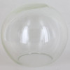 6in Diameter X 3in Neckless Hole  Clear Glass Globe. - Made in the USA