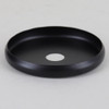 2in Black Finish Stamped Steel Checkring with 1/8ips (7/16in) Slip Center Hole