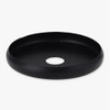 2in Black Finish Stamped Steel Checkring with 1/8ips (7/16in) Slip Center Hole