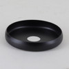 1-5/8in Stamped Steel Checkring with 1/8ips (7/16in) Slip Center Hole - Black Finish