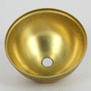 3in. Diameter Half Ball - Outer Piece - 1/8 ips. Slip - Unf. Brass
