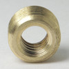 1/4-20 UNC Female Threaded X 1/8ips. Male Threaded Unfinished Brass Reducer without Shoulder