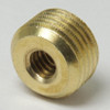 8/32 Female X 1/8ips. Male Thread Unfinished Brass Reducer without Shoulder