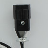 1-1/4in. Candelabra Lamp Socket with 1/8ips. Hickey and 24in. 105 deg. Black and White Leads