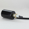 2pc. PHENOLIC HUSK ON-OFF BOTTOM TURN SOCKET PRE-WIRED WITH 8ft BLACK SPT-2 POWERCORD.