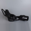 Black Phenolic E-26 Smooth Shell Keyless Socket with 8ft. Wire Leads