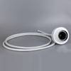 White E-26 Phenolic Pendant Socket Threaded Shoulder with Ring and Pre-Wired with 4ft. Leads