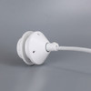 White E-26 Phenolic Pendant Socket Threaded Shoulder with Ring and Pre-Wired with 4ft. Leads