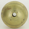 75mm (2.95in) Soldered Brass Ball with 1/8ips Slip Through Center Hole - Unfinished Brass