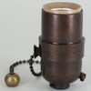 Pull Chain Smooth Shell Cast Lamp Socket - Oil Rubbed Bronze