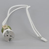 1/8ips. Female Bi-pin Led / Halogen Porcelain Socket With 10in Leads