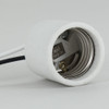 E-26 Base Porcelain Lamp Socket with Removeable Mounting Screws.