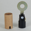 2-9/16in. Phenolic Candelabra Lamp Socket with 1/8ips. Slip Hole Washer