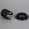 E-26 Black Threaded Skirt Phenolic Socket With 1/8IPS Threaded Hickey