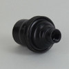 E-12 Socket with Porcelain Interior - Black Finish