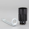 85mm Height - E14 Thermoplastic Candle Lamp Holder with 1/8ips Threaded Hickey