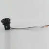 Candelabra Base Lamp Socket with Threaded Body and 4in. Leads
