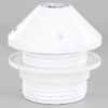 E27 White Threaded Skirt Pendant Style Lamp Holder with 1/8ips Threaded Cap