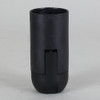 E-14 Black Smooth Skirt  Thermoplastic Lamp Socket with 1/8ips Threaded Cap