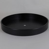 8in Diameter Flat Canopy/Base without Wire Way - Black Finish