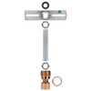1/4ips. Pipe Pendant Hanging Cross Bar Set - Polished Copper Finish