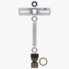 1/4ips. Pipe Pendant Hanging Cross Bar Set - Antique Brass Finish
