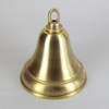 1-1/16in Center Hole - Deep Spun Bell Canopy Kit - Unfinished Brass