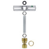 1/8ips. Pipe Pendant Hanging Cross Bar Set - Unfinished Brass