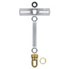 1-1/16in Hole Canopy Chain Hanging Cross Bar Set - Polished Brass Finish