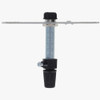 1/8ips Pendant Hanging Cross Bar Set With Plastic Strain Relief - Black