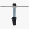 1/8ips Pendant Hanging Cross Bar Set With Plastic Strain Relief - Black