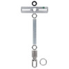 HEAVY DUTY - 1/16in Hole Canopy Chain Hanging Cross Bar Set - Polished Nickel