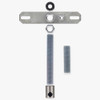 1/8ips SVT Wire Pendant Hanging Cross Bar Set With Metal Strain Relief - Satin Nickel Finish