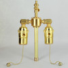 5in. Bottom Stem Unfinished Brass Pull Chain Cluster