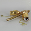 5in. Bottom Stem Unfinished Brass Pull Chain PA Cluster