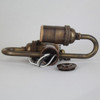 6in. Bottom Stem Pull Chain S-Cluster - Antique Brass Finish