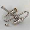 5in. Bottom Stem Pull Chain S-Cluster - Polished Nickel Finish