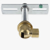 1/8ips. Female Bottom X 1/4ips. Female Top 90 Degree Hang Straight Kit - Unfinished Brass