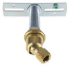 3/8ips. Male Bottom X 1/2ips. Female Top 90 Degree Hang Straight Kit - Unfinished Brass