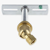 3/8ips. Male Bottom X 1/2ips. Female Top 90 Degree Hang Straight Kit - Unfinished Brass