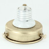 2-1/4in. Unfinished Brass Screw In Holder with Porcelain Two Piece E-26 socket