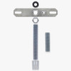 1/8ips SVT Wire Pendant Hanging Cross Bar Set With Plastic Strain Relief - Clear