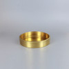 Unfinished Brass - 1/8ips Center Hole - 5in Flat Canopy/Base without Wire Way