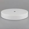 6in Diameter Flat Canopy/Base without Wire Way - White Powdercoated