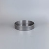 1/8ips Center Hole - 5in Flat Canopy/Base without Wire Way - Unfinished Steel with Rolled Bottom Edge Felt Return.